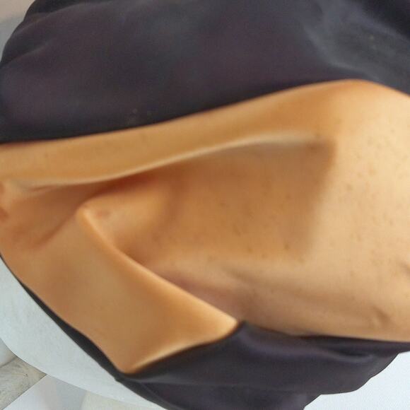 Vintage Satin Swirl Mod Turban Style Hat Cap Rhinestone Detail - Picture 15 of 15